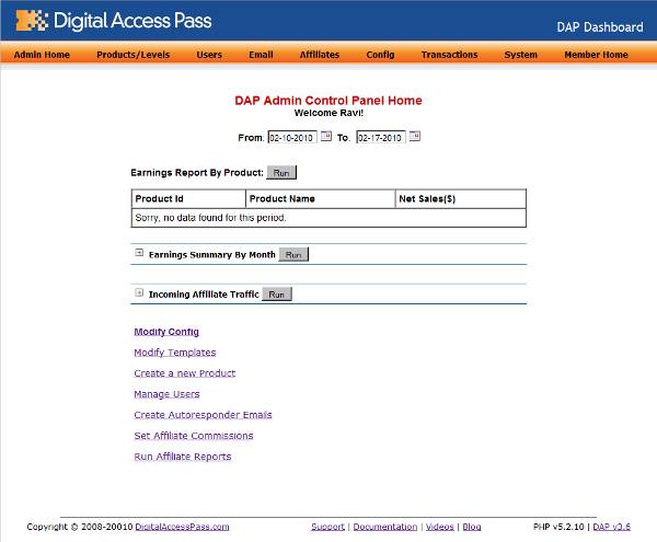 dap interface