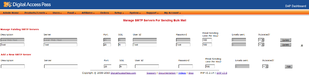 Email SMTP