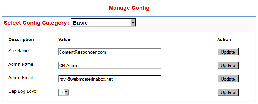 config basic