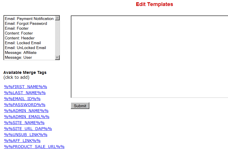 templates