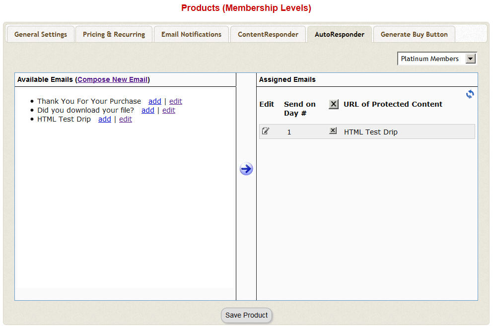 AutoResponder Tab